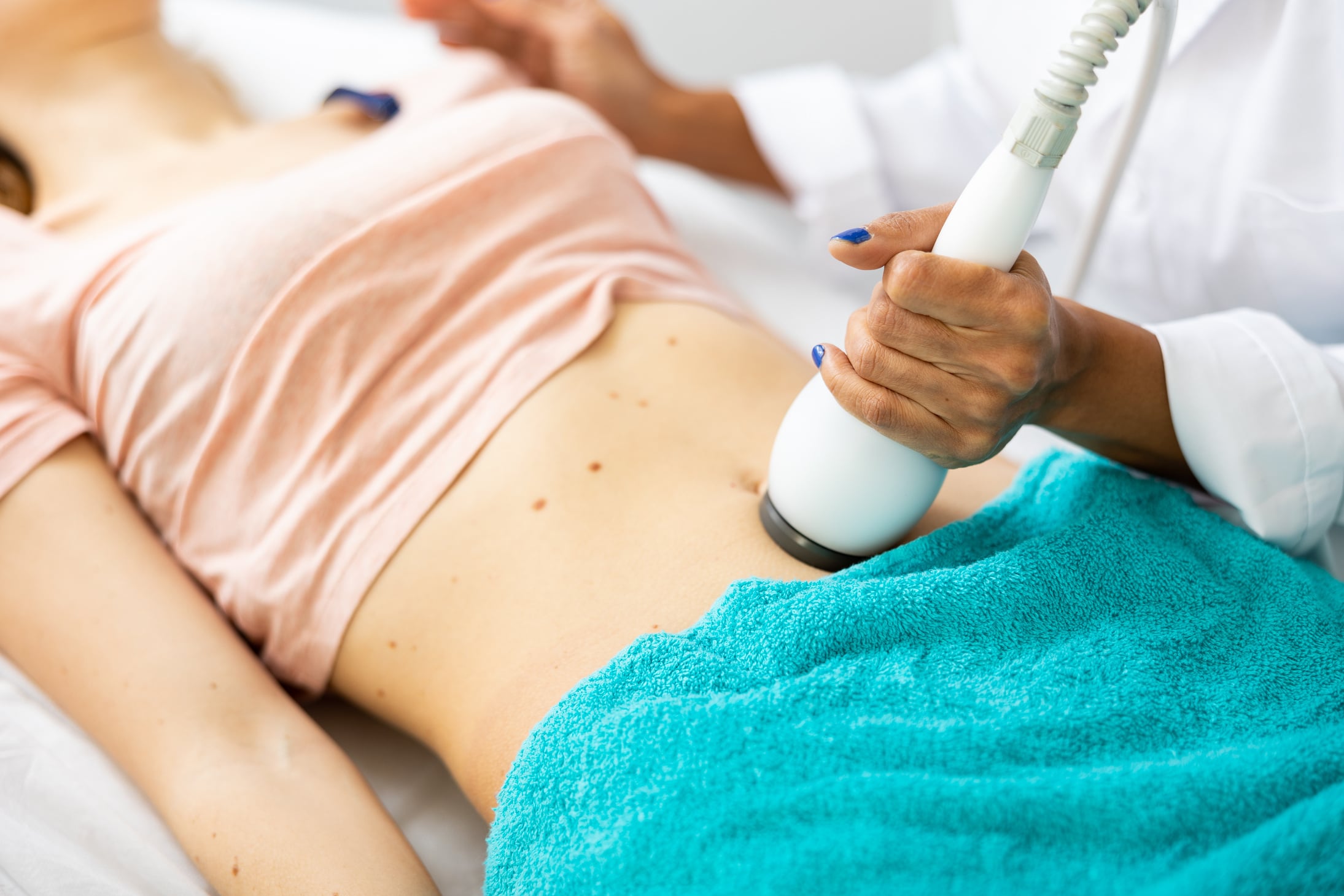 Ultrasound cavitation body procedure